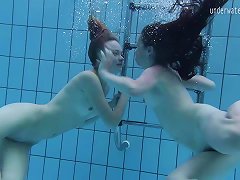 Free Porn Two Lovely Babes Enjoy Making Out Passionately Under The Water